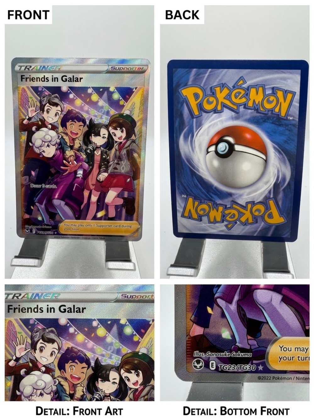 Friends in Galar TG23/TG30 Silver Tempest Trainer Gallery Pokémon Holo NM
